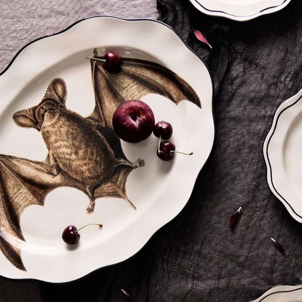 LAST ONE ✨Anthropologie Bat Stoneware Serving Platter - Picture 3 of 6